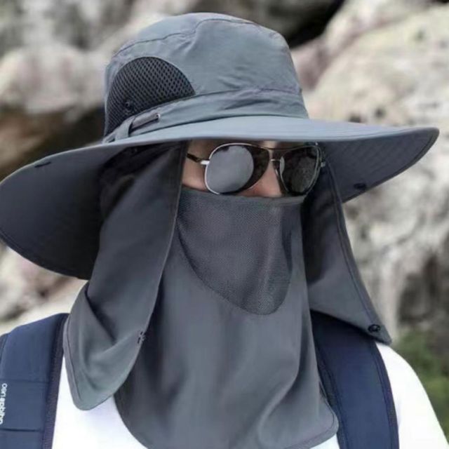 여름 자외선 햇빛 차단 모자 등산 낚시 캠핑모자 탈부