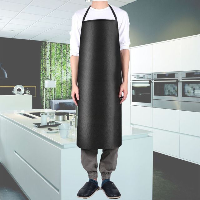 PVC 방수 앞치마 블랙 100cm