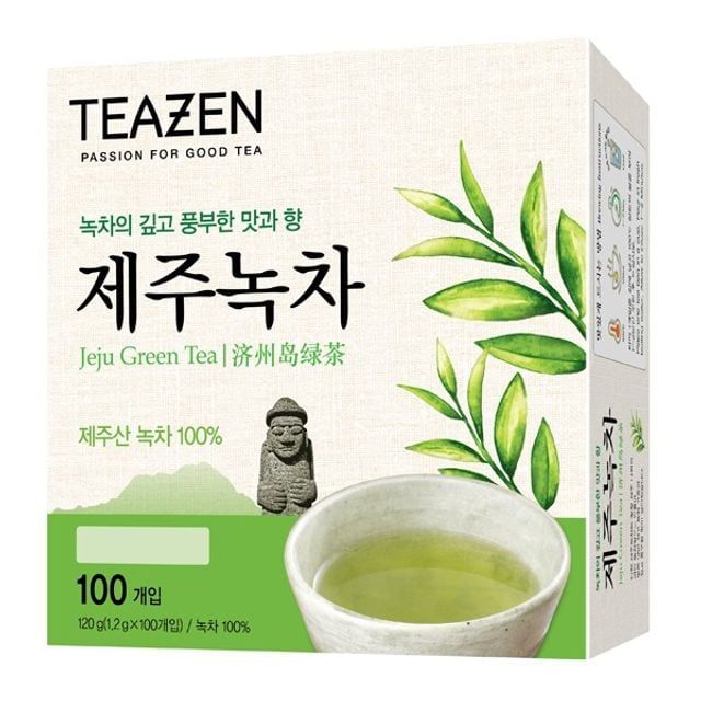 녹차 티백 1.2그램 100입 제주산 잎차 허브차 음료