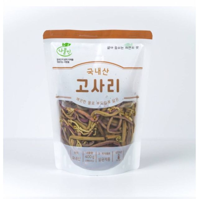 TBZ 국내산 고사리 400g X 10팩 삶은고사리