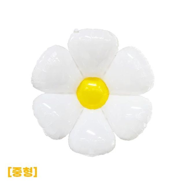 데이지 은박풍선 중형 꽃모양 풍선 파티 장식