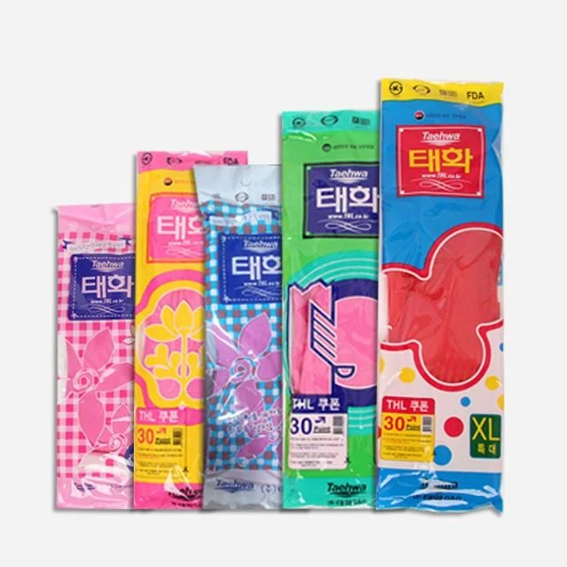 실리콘 코팅 고무 장갑 작업용 특대 사이즈 10개입