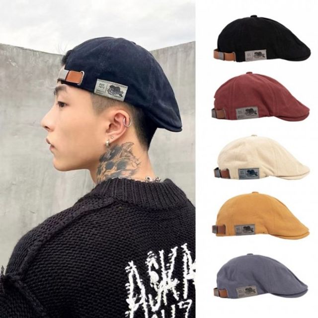 바리스타 헌팅캡 비니 빈티지 카페모자 캐주얼 패치