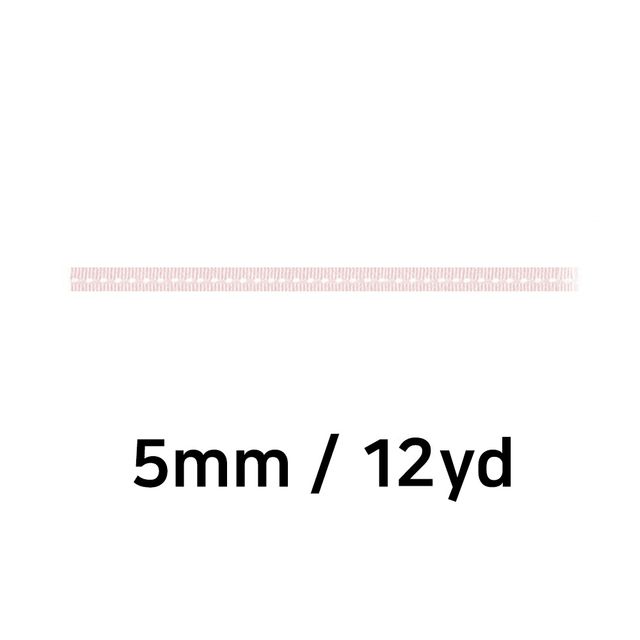 리본 골직 스티치 롤 5mm 핑크 - 섬세한 공예용 리본