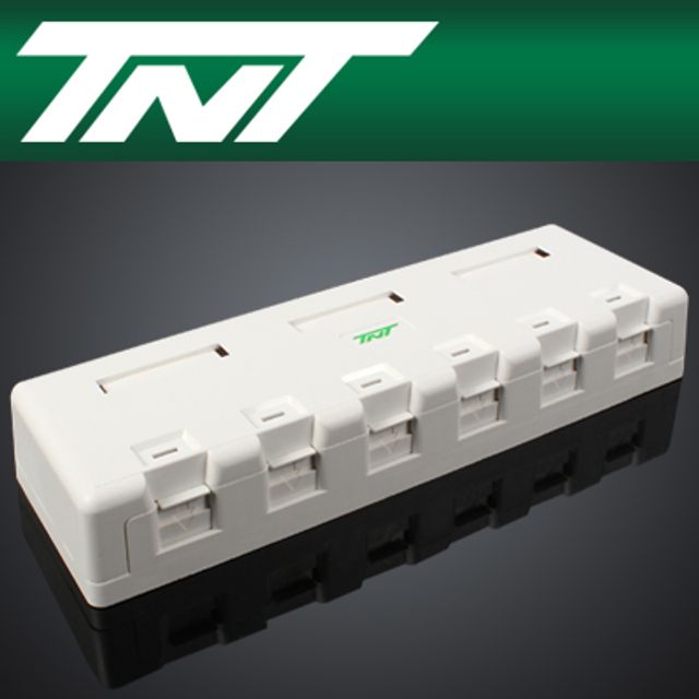강원전자 TNT 노출형 6포트 아울렛 박스 NM-TNT65