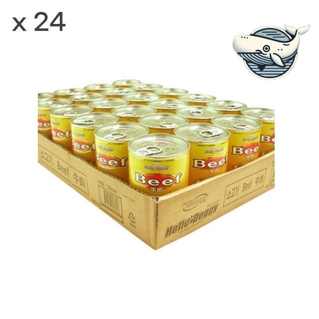 애견식사 소고기 통조림 24개 박스 간편