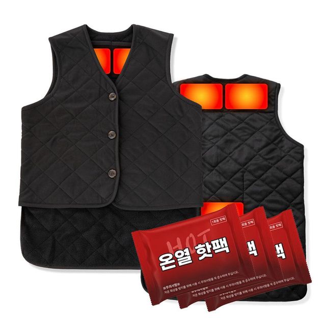 방한 패딩조끼 퀼팅조끼 검정 여성용 보온 사무실방한 작업 스포츠 등산베스트