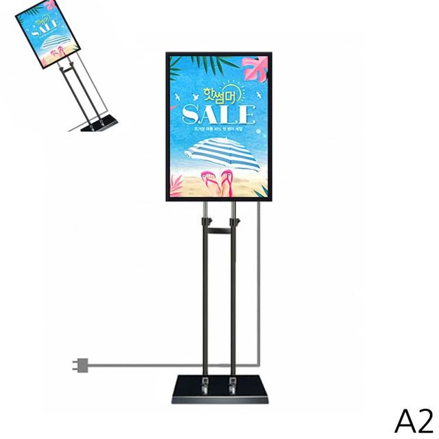 A2 LED 스탠드형 라이트패널 사각 스탠드메뉴판 안내스탠드 문화재안내판 POP스탠드