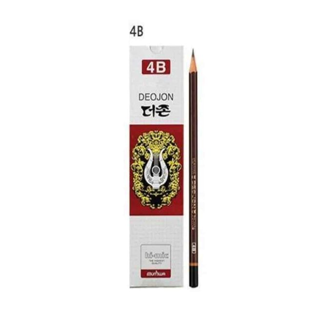 더존연필 4B 12p 연필소묘 드로잉연필 미술연필 그림연필