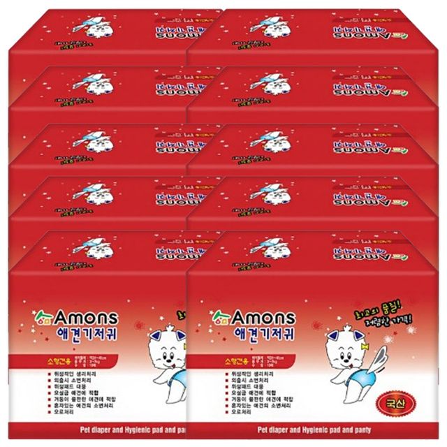 강아지 기저귀 암컷 소형견용 10매입 10P 매너벨트
