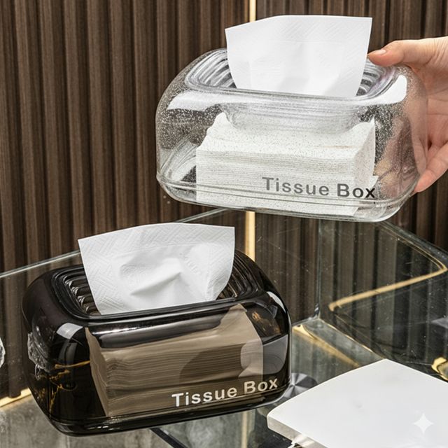 투명 티슈케이스 한장씩 뽑히는 휴지 케이스