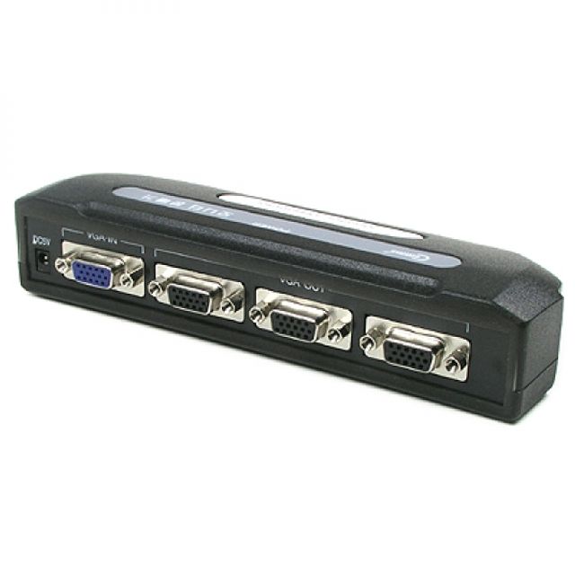 Coms 모니터 분배기 3대1 앞면 3Port