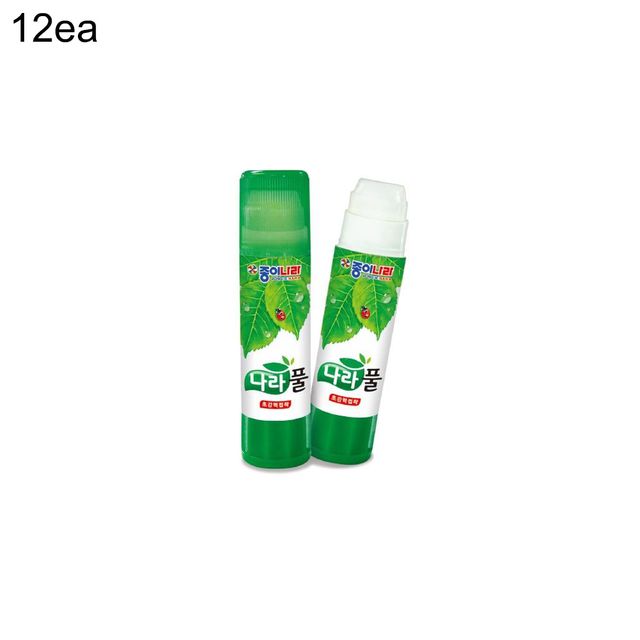학교준비물 1200 나라풀 투명풀 딱풀 고체풀 35g 12개