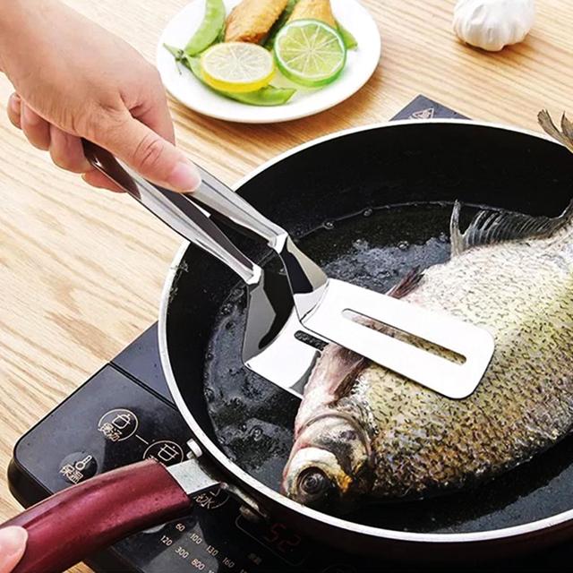 와이드 스텐 계란말이 뒤집개 - 생선 및 전용 집게형 뒤집개
