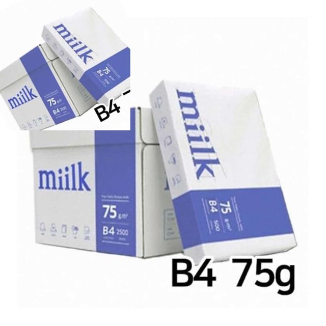 복사용지 B4 밀크75g 500매X5권 한국제지 B4복사용지 75G용지 복사지 프린터용지