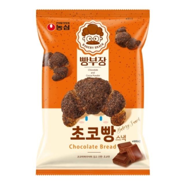 농심 빵부장 초코빵 55gx8개(반박스)+키링2종
