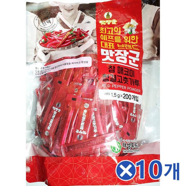 태성푸드 고춧가루 소포장, 태성 1.5g x 200입 x 10봉