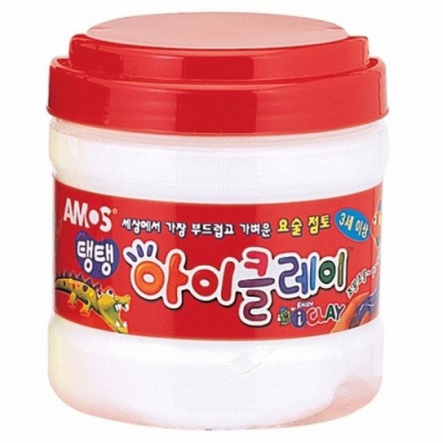 아이 클레이 점토 버켓 흰색 탱탱 점토 모형 만들기