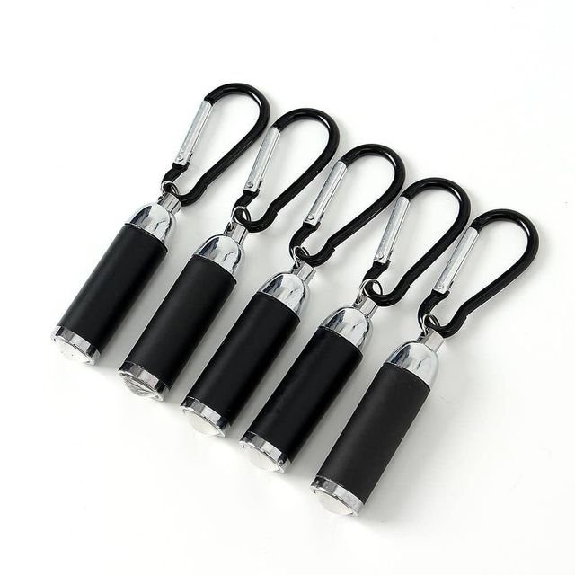 LED 미니 후레쉬 5개입 블랙 해루질랜턴 비상용손전등 캠핑손전등 등산손전등 손전등후레쉬