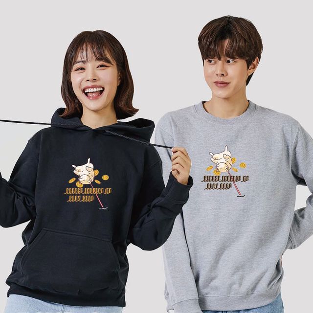 도지코인 시바견 강아지 맨투맨, 귀여운 오버핏 후드티