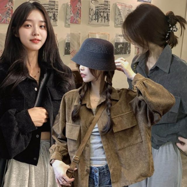 골덴 셔츠 재킷 아우터 겸용 단품 또는 레이어드 실용