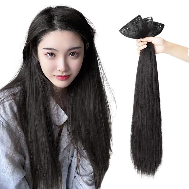 풍성한 부분가발 (3p 60cm 블랙)