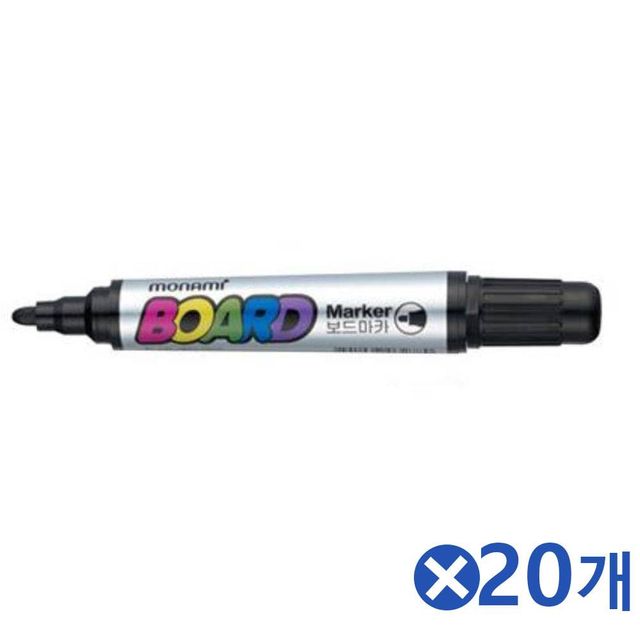 TBZ 냄새가 순한 모나미 보드마카-흑색 1Px20개 마카펜