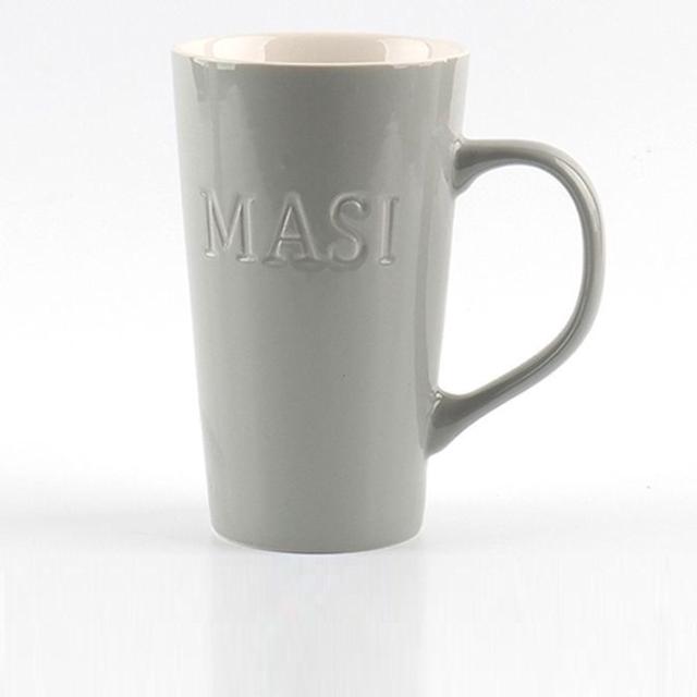 도자기 머그컵 머그잔 커피잔 물컵 민트그레이 500ml
