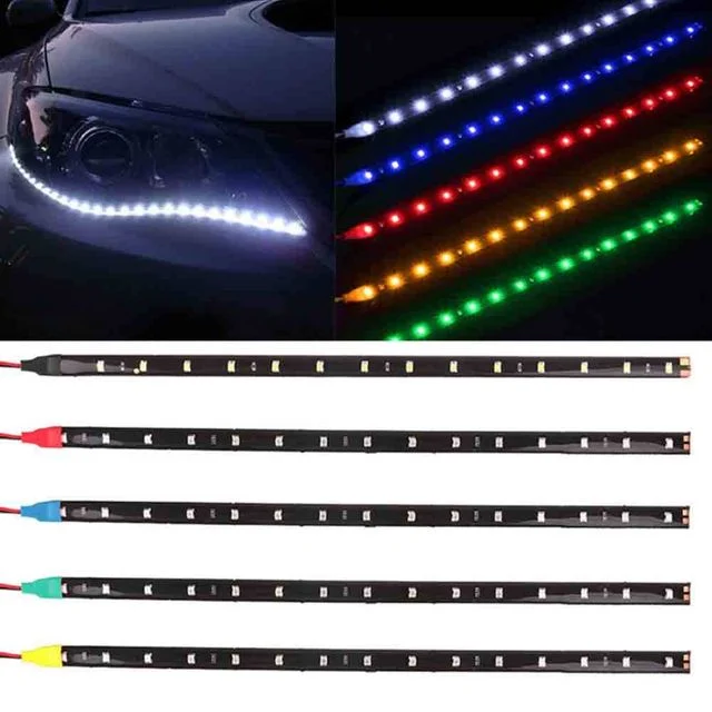 TBZ LED라이트 30cm 스트립 12v 자동차 장식 방수 보조등
