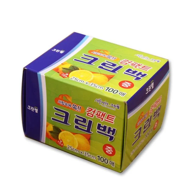 혜명몰 크린백컴팩트(중)25X35X100매 식빵봉투 투명봉투 야채보관백 일회용비닐봉투 강아지배변봉투