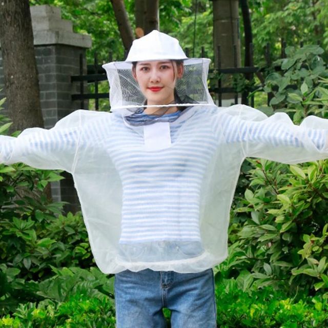 양봉 상의 벌초 작업복 낚시옷 슈트 헤드 모기 옷 복 방충 장 벌초 벌모자 입는 벌망모자