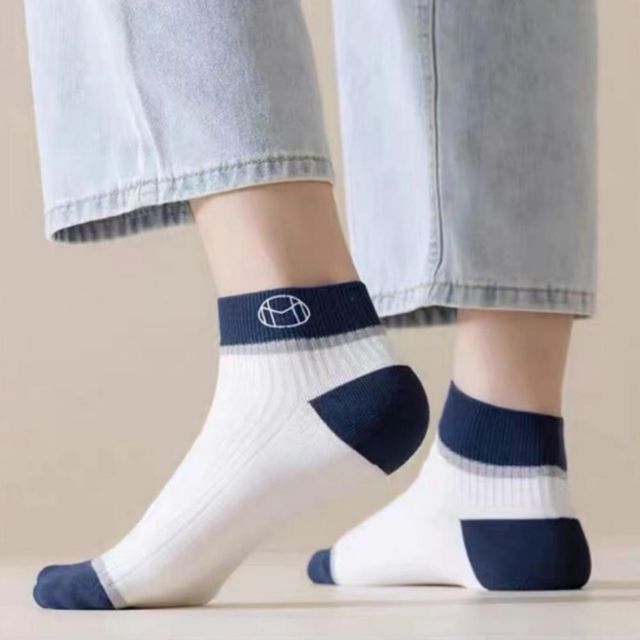 단목 양말 남성 무지 발편한 데일리 10p 배색