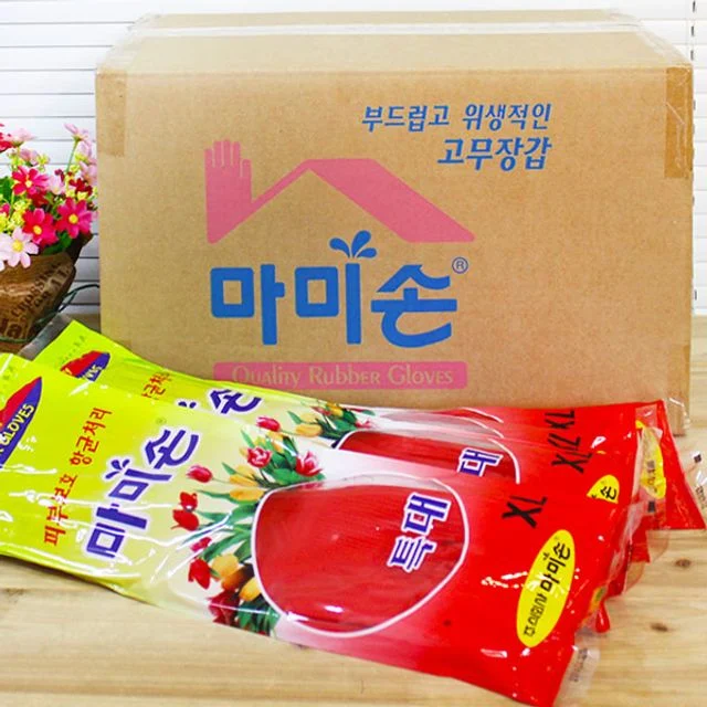 혜명몰 (BOX)마미손 고무장갑 특대 XL 레드 100켤레 작업용고무장갑 주방장갑 위생장갑 업소용고무장갑 특