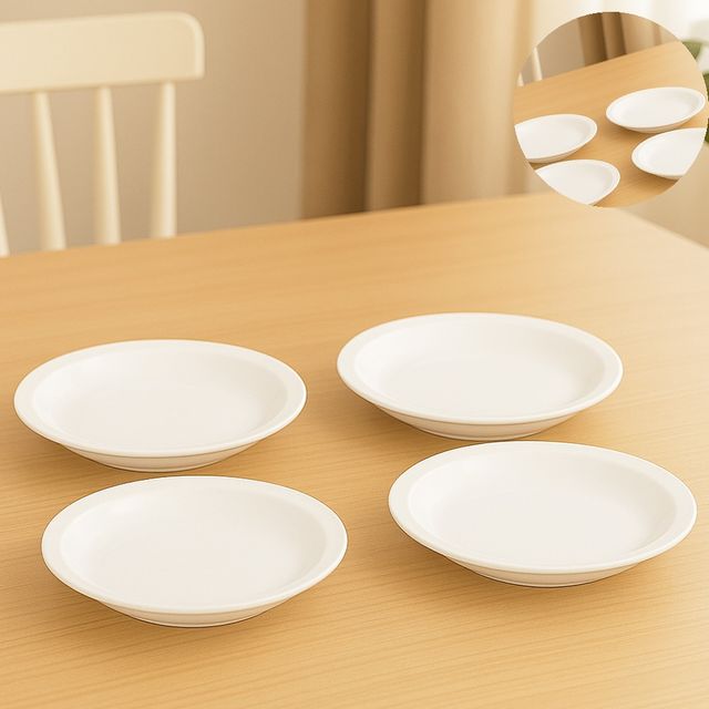 케이크접시 플레이팅접시 원형접시 4P 16.5cm