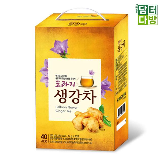 (무배) 송원 도라지 생강차 40스틱