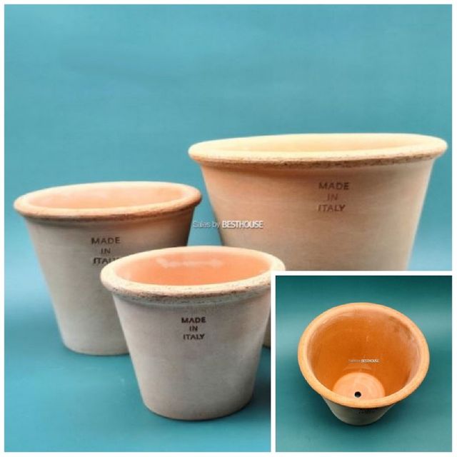 이탈리아 LS Roc수제 토분 콘 8x7cm 이태리토분 수제화분 이태리화분 토기화분