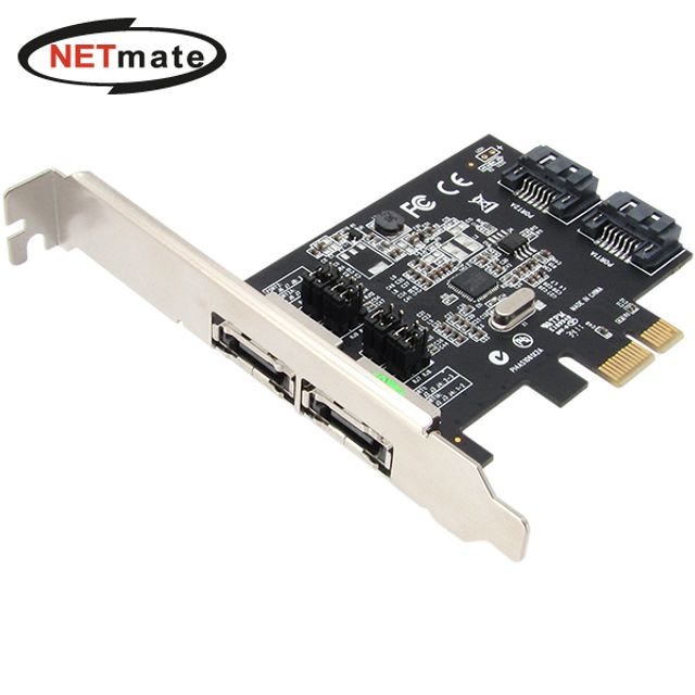 SATA3 2포트 PCI Express 카드, eSATA 확장 슬림