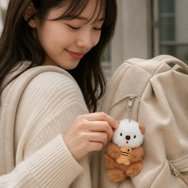 수달 가방고리 미니 인형 열쇠고리 잡화 소품 가방 참 장식