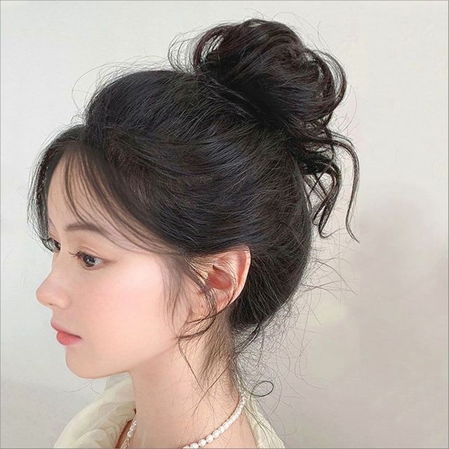 부분가발 밴드타입 올림머리 여자 똥머리 애교머리