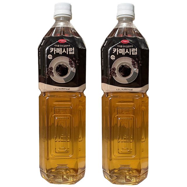 푸드웰 카페시럽 1.5L 2개