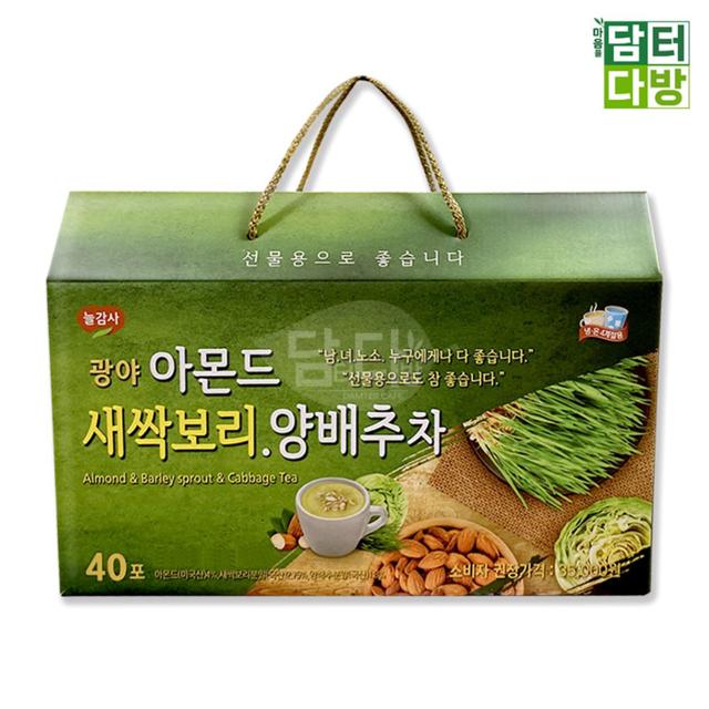 (무배) 광야 아몬드 새싹보리 양배추차 40스틱
