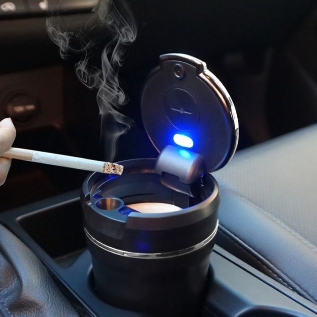 재떨이 차량용 세라믹 은색 소품