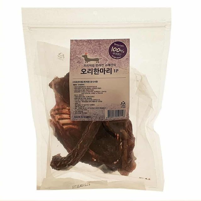 강아지 통오리 수제간식, 치석제거용 애견 간식