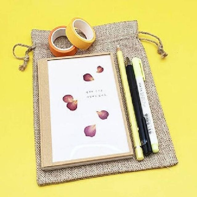 TBZ 스트링 린넨 소품파우치 1개