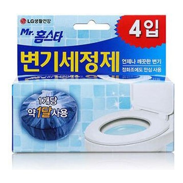 홈스타 변기 세정제 40g x 4개입 - 화장실 살균 세정