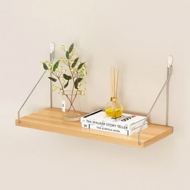 무타공 벽선반 50x15cm 내추럴우드