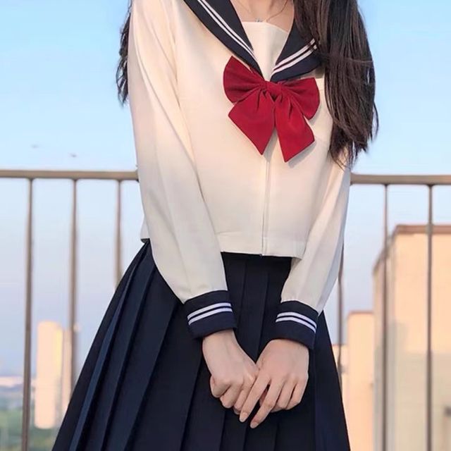 이플 여성 일본 긴팔 세라복 세트 교복 jk유니폼 코스프레