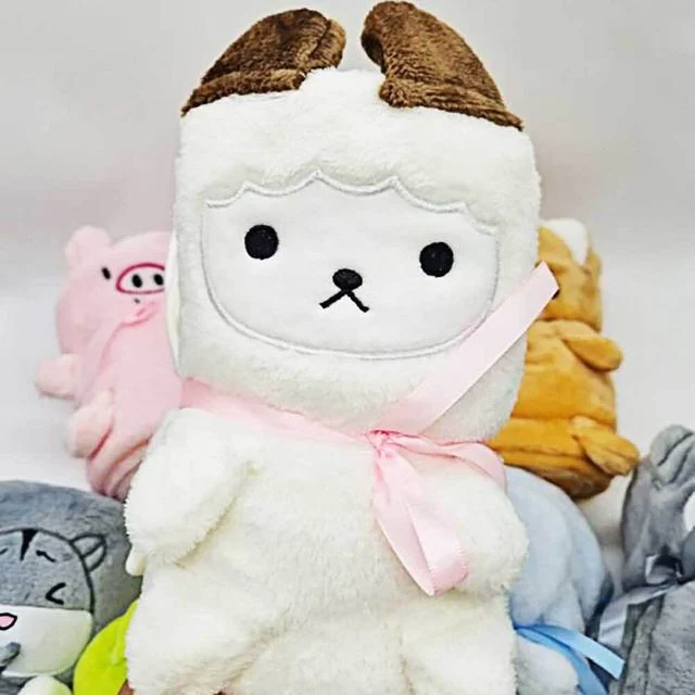 휴대용 동물담요 극세사 귀여운담요