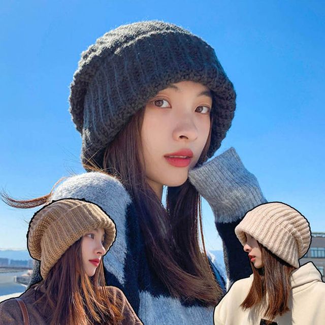 도톰 비니 남녀공용 모자 데일리 겨울 베이직 디자인