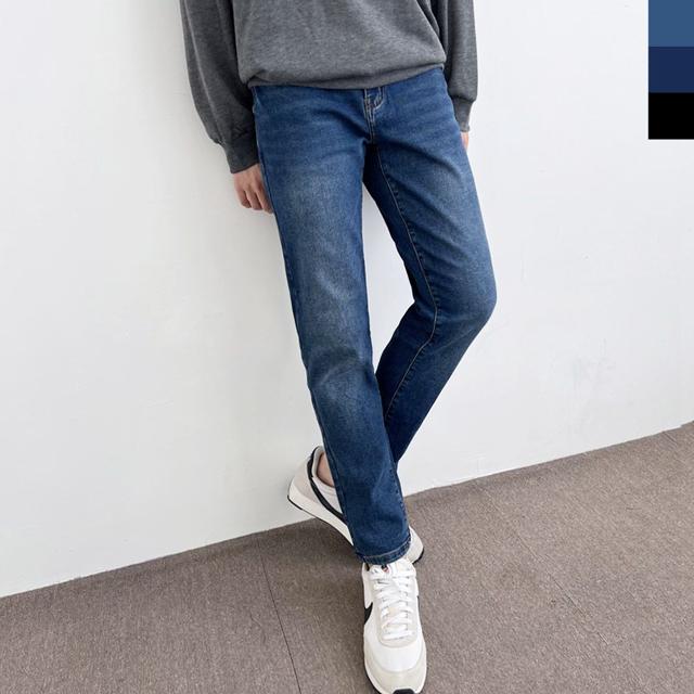 SIN 801 남자 빅사이즈 스판슬림 일자청바지 3컬러